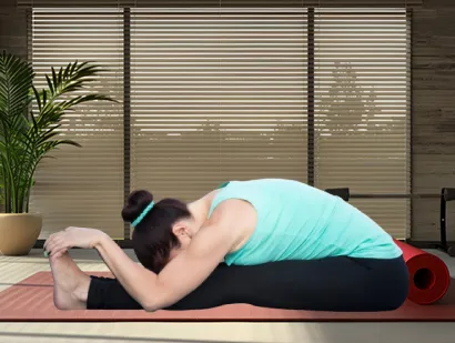 Blog feature image. Yoga for stress relief by yogiczone.com