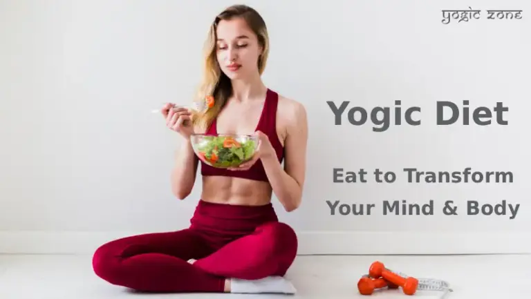 A lady consuming yogic diet