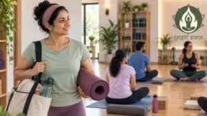 First yoga class tips. Article feature image