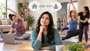 Online Yoga or Join a Yoga Class? Blog feature image
